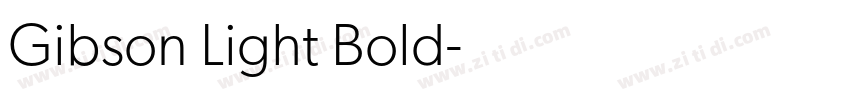 Gibson Light Bold字体转换